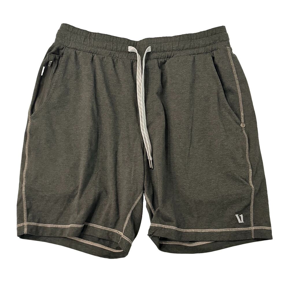 Vuori Mens Ponto Performance Short 7" Sz S Small Green Heather